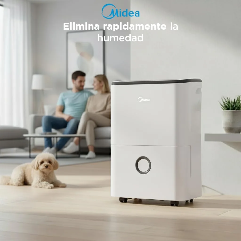 Midea 20L en un salón